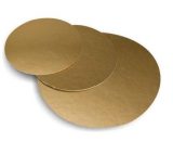 Podložna kartonska zlatna tacna, debljine 1mm fi18cm