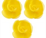 Wafer ružica žuta 4cm