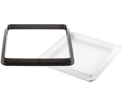 Set TARTE RING SQUER 200x200mm/kalup 170 x 170mm + prsten