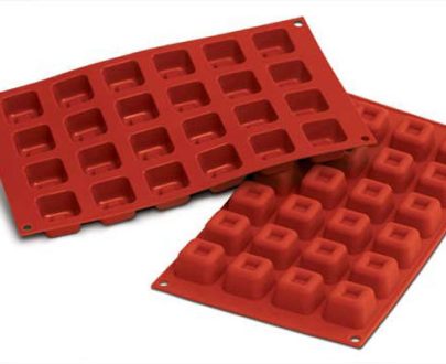 Silikonski kalup SMALL SQUARE SAVARIN 32,5x32,2 H20mm