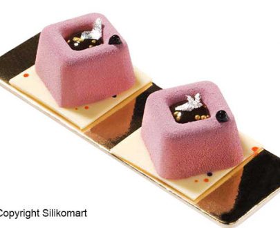 Silikonski kalup MEDIUM SQUARE SAVARIN 45,5x45,5 H28mm