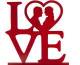 Toper Love crveni 19x19cm