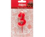 Rođendanska svječica COMIC 5,5x3cm br.3