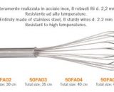 Profesionalna mutilica, nehrđajući čelik, 8 žica 25cm