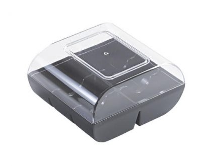 Plastično pakiranje za 6 MACARONS crna