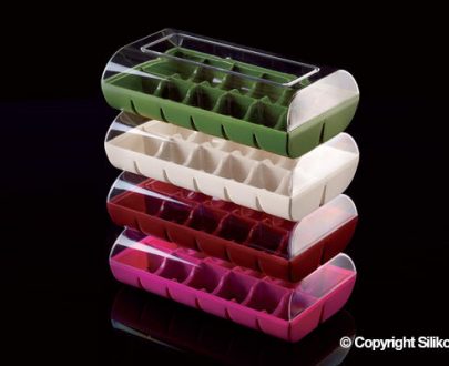 Plastično pakiranje za 6 MACARONS crna