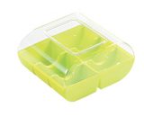 Plastično pakiranje za 6 MACARONS fluo zeleni