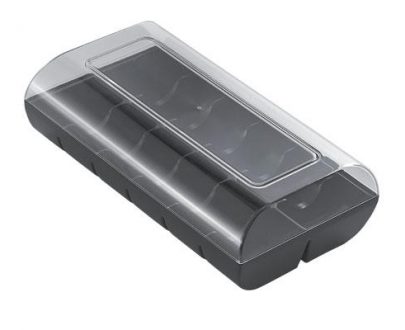 Plastično pakiranje 12 MACARONS crna