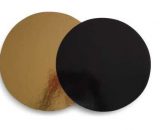 Tacna podložna fi22cm obostrana folija zlatna/crna, debljina 3mm