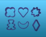 Modla za kolače set 5/1