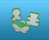 Modla za kolačiće 3/1 Medo-Pile-Leptir