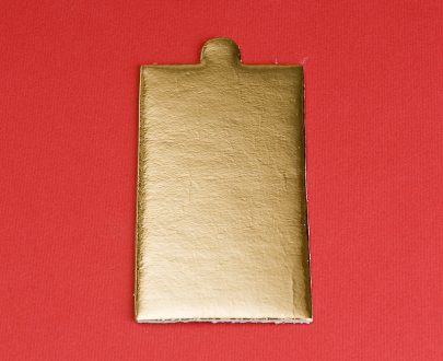 Podložak zlatni kvadratni ravni 9x5cm (monoporcione)