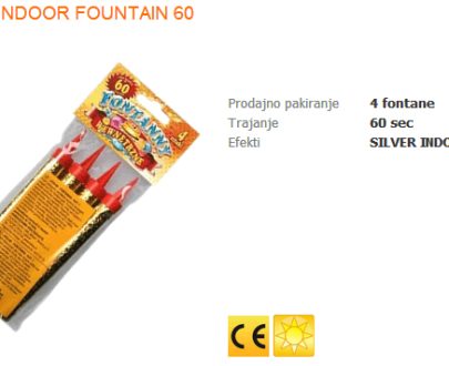 Tortna fontana 4/1 (60 sekundi)