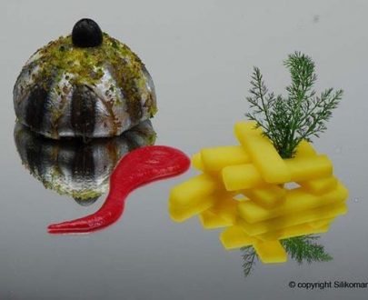 Silikonski kalup SF001 pola kugle fi88mm x visina 40mm TERRACOTTA