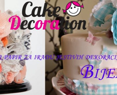 Wafer papir A4 10/1 Bijeli za izradu jestivih dekoracija i printanje jestivih slika