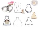 Set metalnih izrezivača vjenčanje 6/1