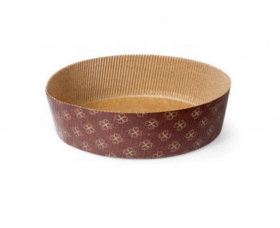 Set za pannetone(kalup za pećenje + prozirna vrećica sa kopčom) fi18,5 x h6cm